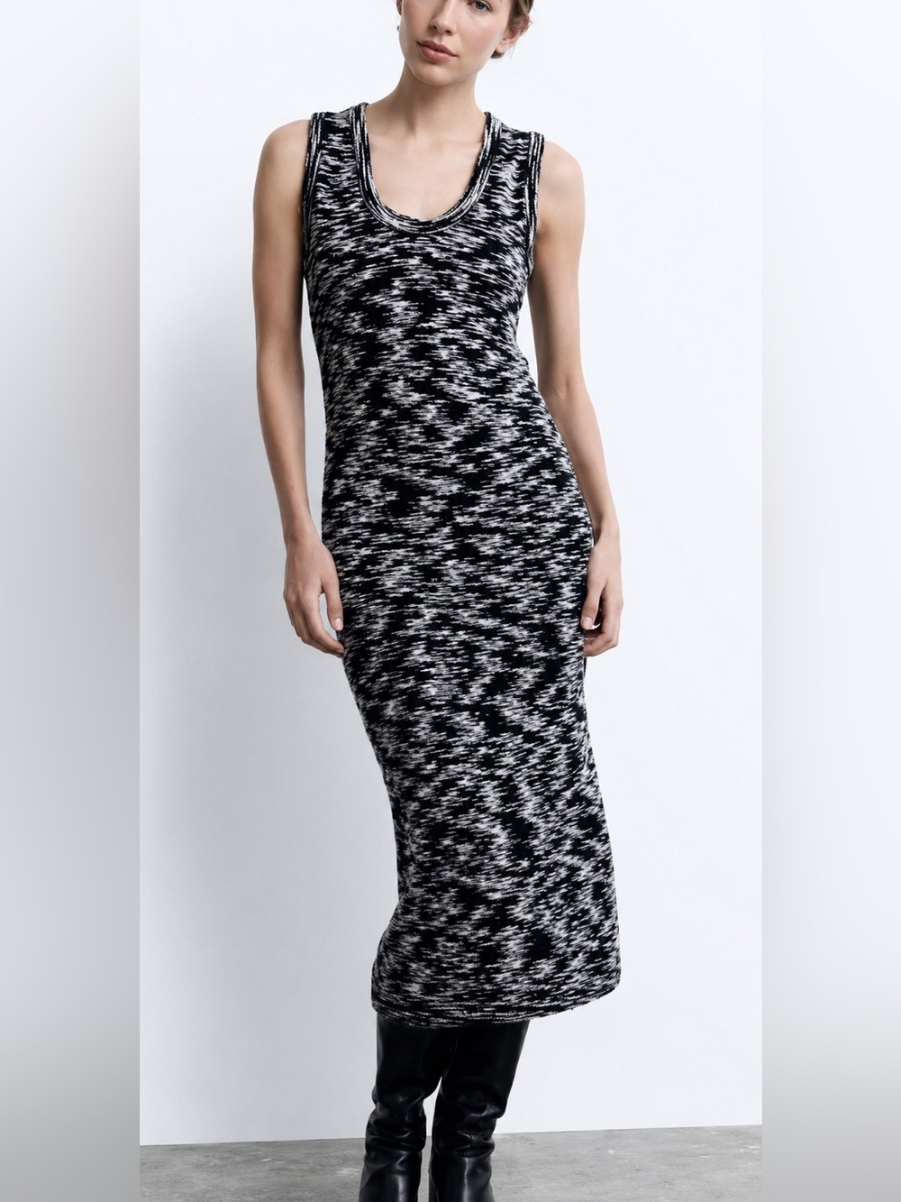 Zara knit sleeveless sweater maxi dress, small